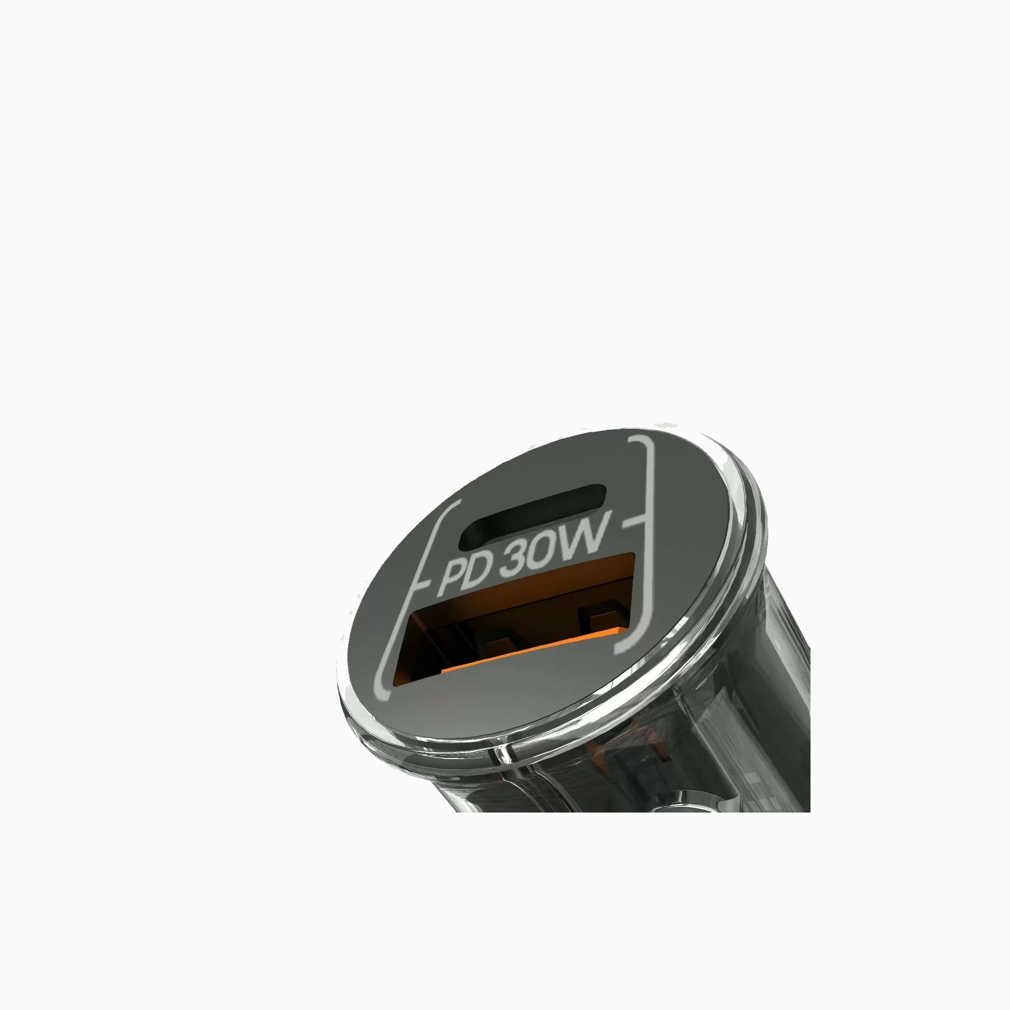 Cargador Rápido para Auto 30W Moxom CrystalCharge