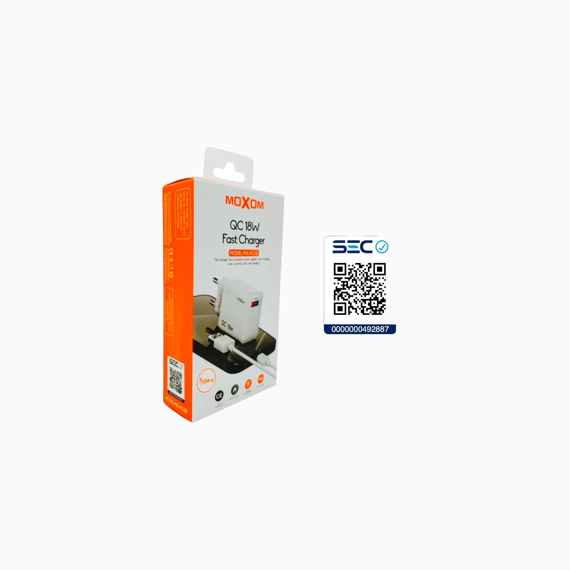 Cargador Moxom Usb a C 18W