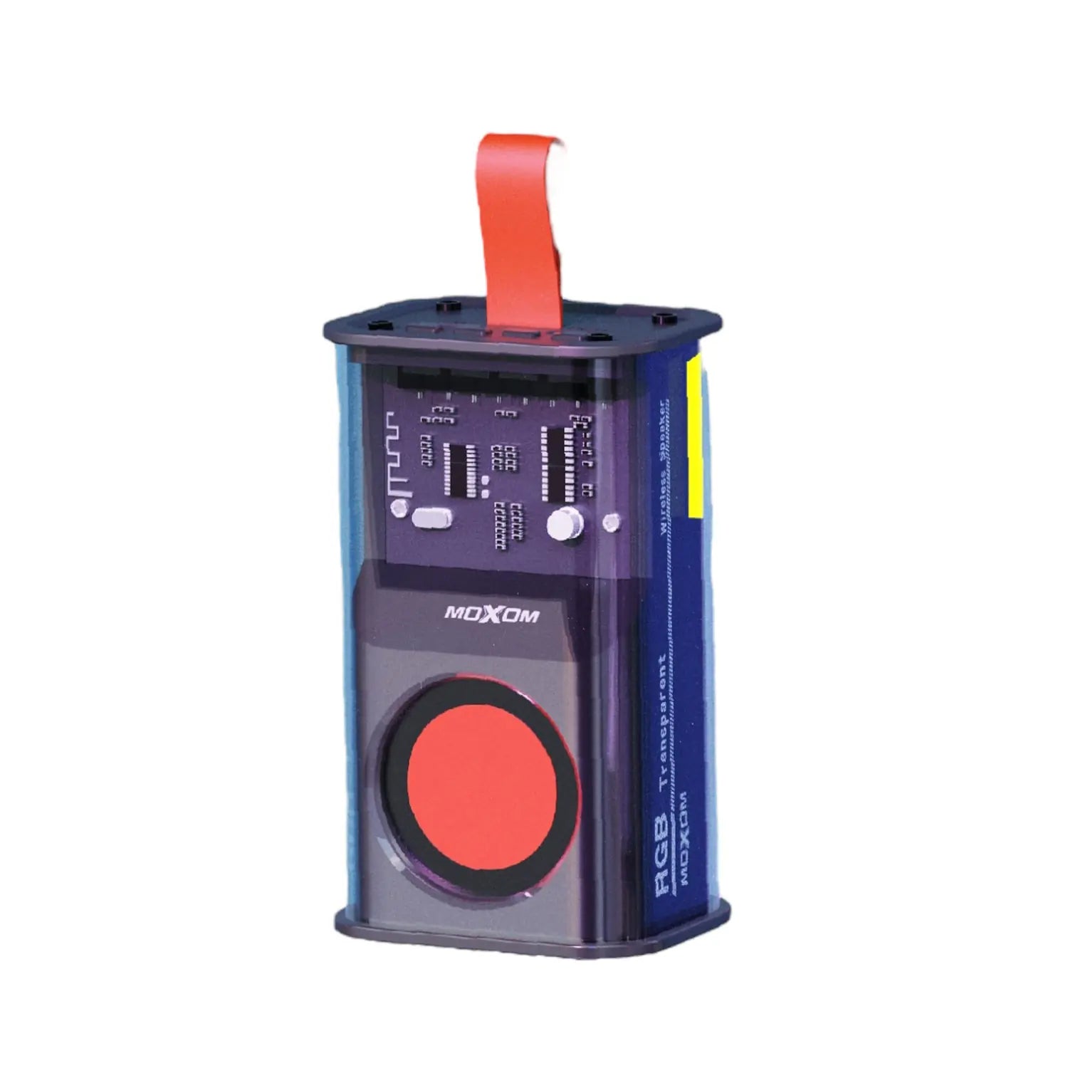 Parlante Bluetooth Moxom Transparente