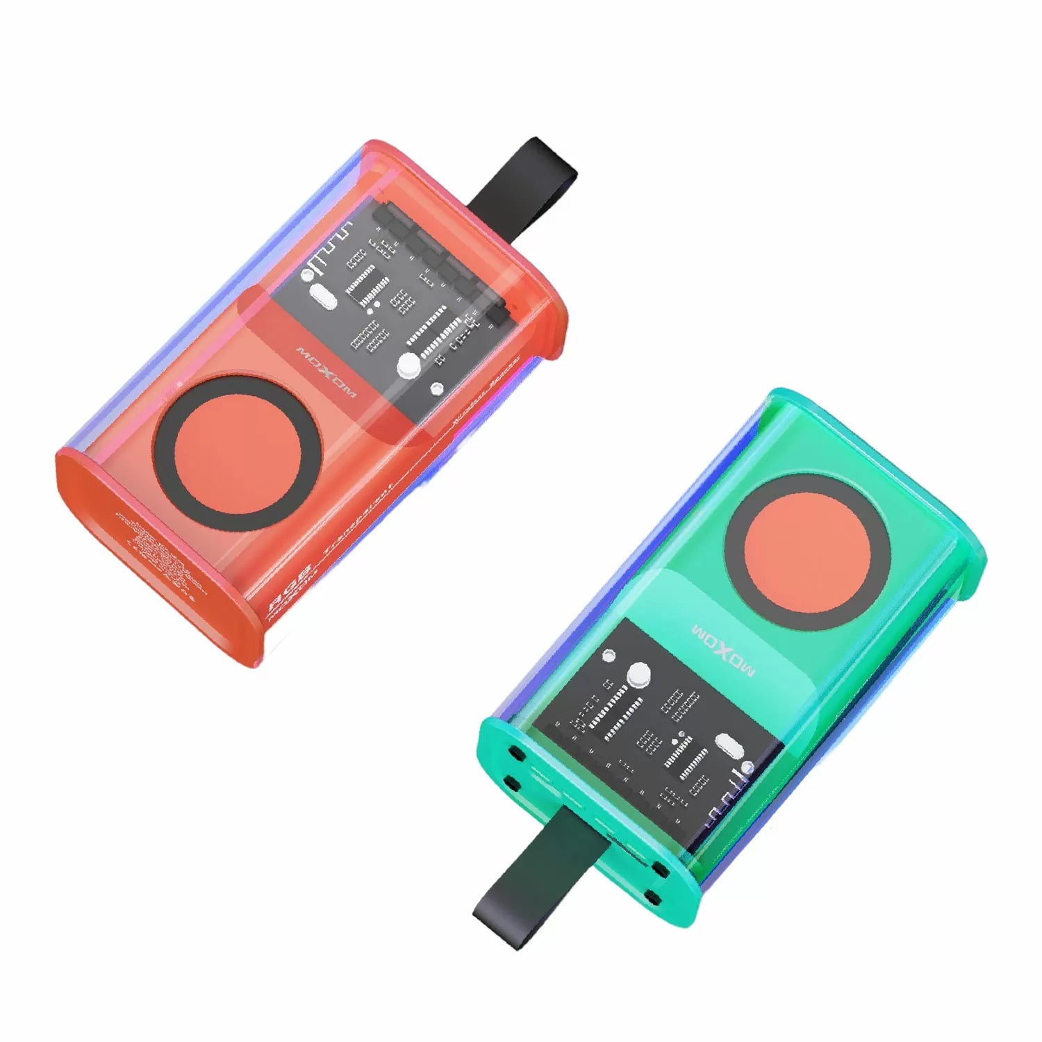 Parlante Bluetooth Moxom Transparente